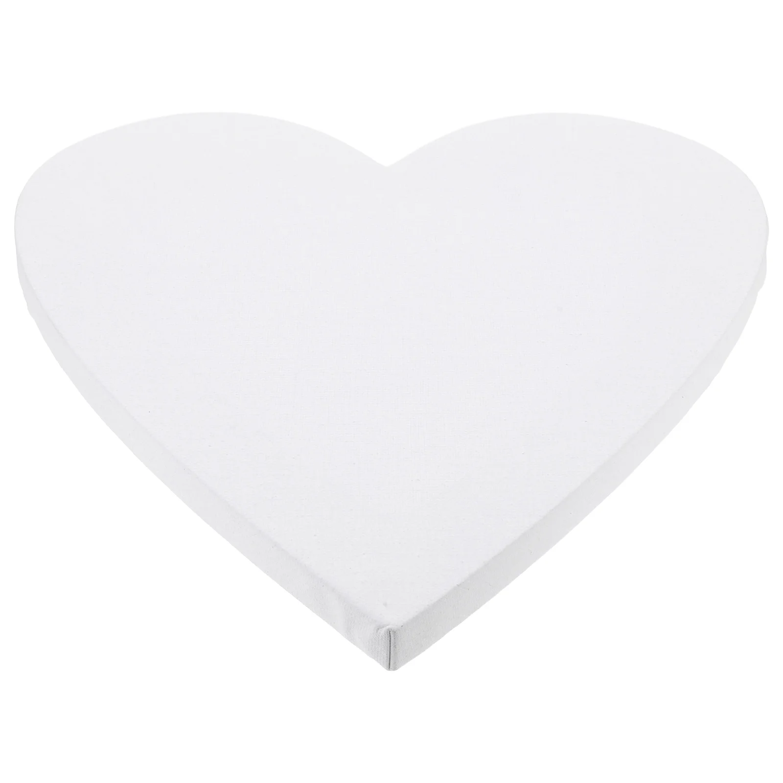 

Heart Shaped 1.8Cm Thick White Canvas Board For Oil Watercolor Painting Wooden Diy Picture Kit Durable Sturdy Artistic Wedding