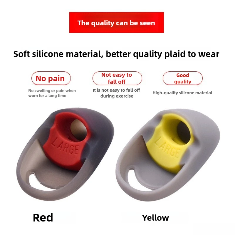 Para kingston hyperx cloud fones de ouvido substituição dicas-tampas de silicone macio, isolamento de ruído e ajuste seguro peças de fone de ouvido