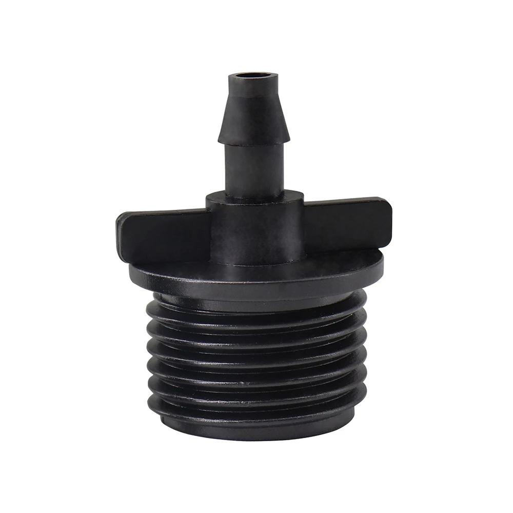 100 Pcs Landscape drip irrigation capillary pipe with threaded joint inserted 7mm, using external thread 1/2 '' DN15 20mm