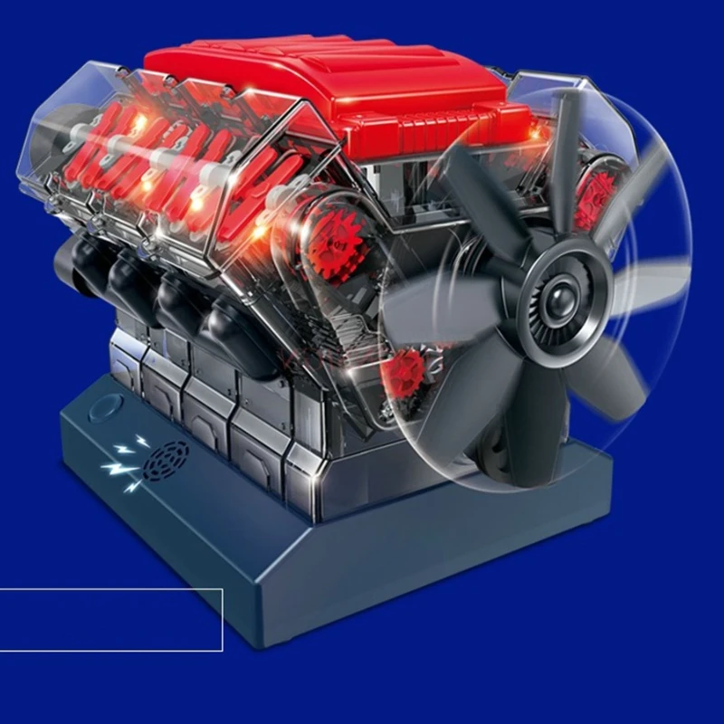 B-M Combustion Engine Model Kit That Runs Visible Mini Engine Kit That Works v8