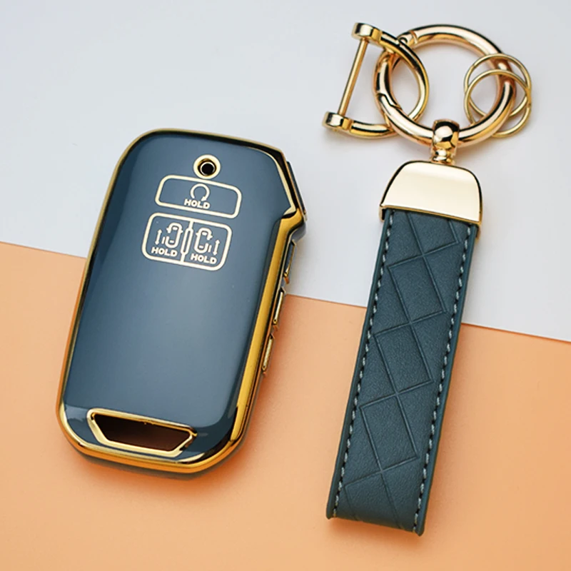 7ปุ่ม Soft TPU Shell Fob Keychain สำหรับ Kia K5 K3 K4 Sportage Carnival Sedona เคสกุญแจรถยนต์อุปกรณ์เสริม
