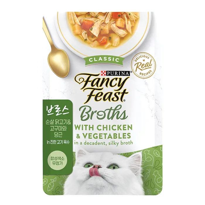 بورينا فانسي فيست مرق 40 جرام كيس وجبة خفيفة للقطط