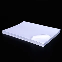 Papel adhesivo blanco mate A4 imprimible, etiqueta impermeable para impresora de inyección de tinta láser, papelería, 50 hojas por lote