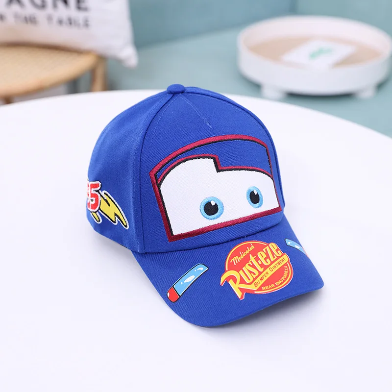 Lightning McQueen printemps, automne et été chapeau pour enfants voitures de dessin animé chapeau à visière protection solaire casquette de baseball décontractée cadeau