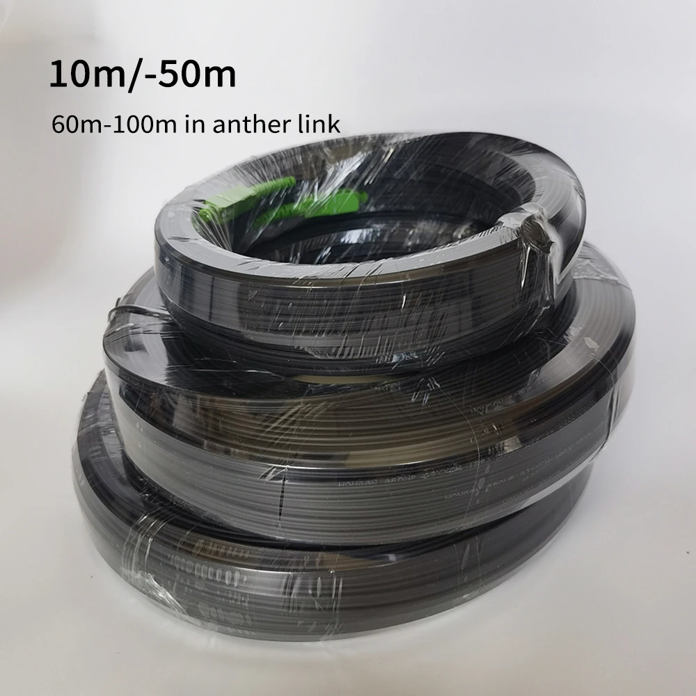 Indoor Drop Cable Fiber Optic Patch Cord Single Mode  Simplex Core SC/APC-SC/APC 10M-50M Drop Cable with SC Connector