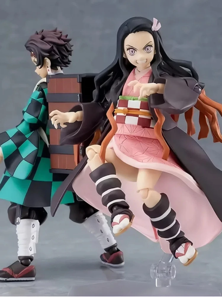 

New Demon Slayer Blade Handheld Charcoal Jiro Model Small Statue Devil You Bean Action Figures Collection Toys Decorations Gifts