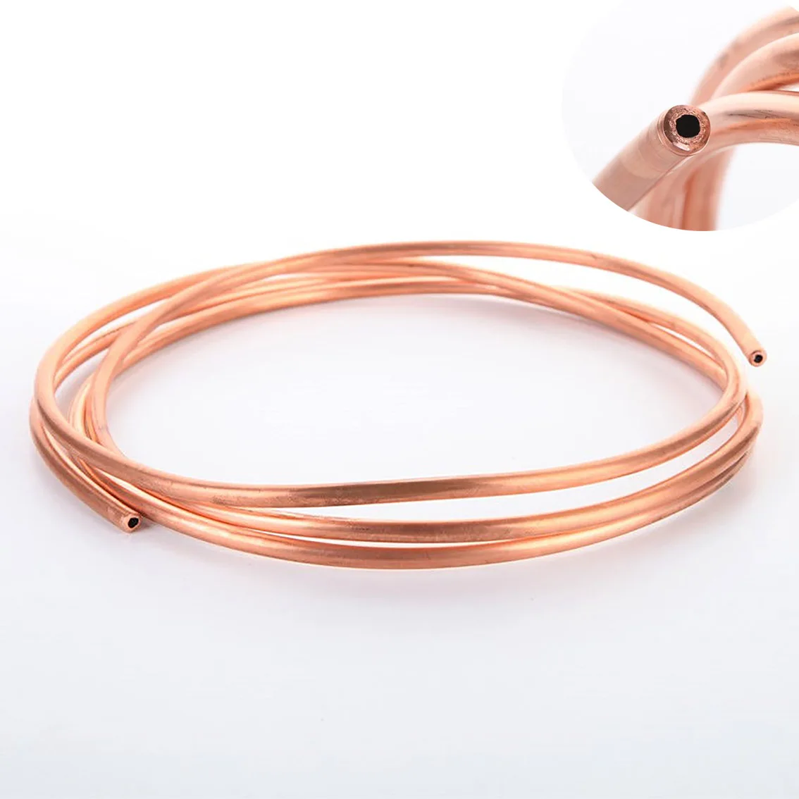 1/2/5M Soft Copper Tube 2/3/4/6/8/10/12/16/-22mm Copper Coil Air Conditioning Pipe Red Copper for Air Conditioning Preservative