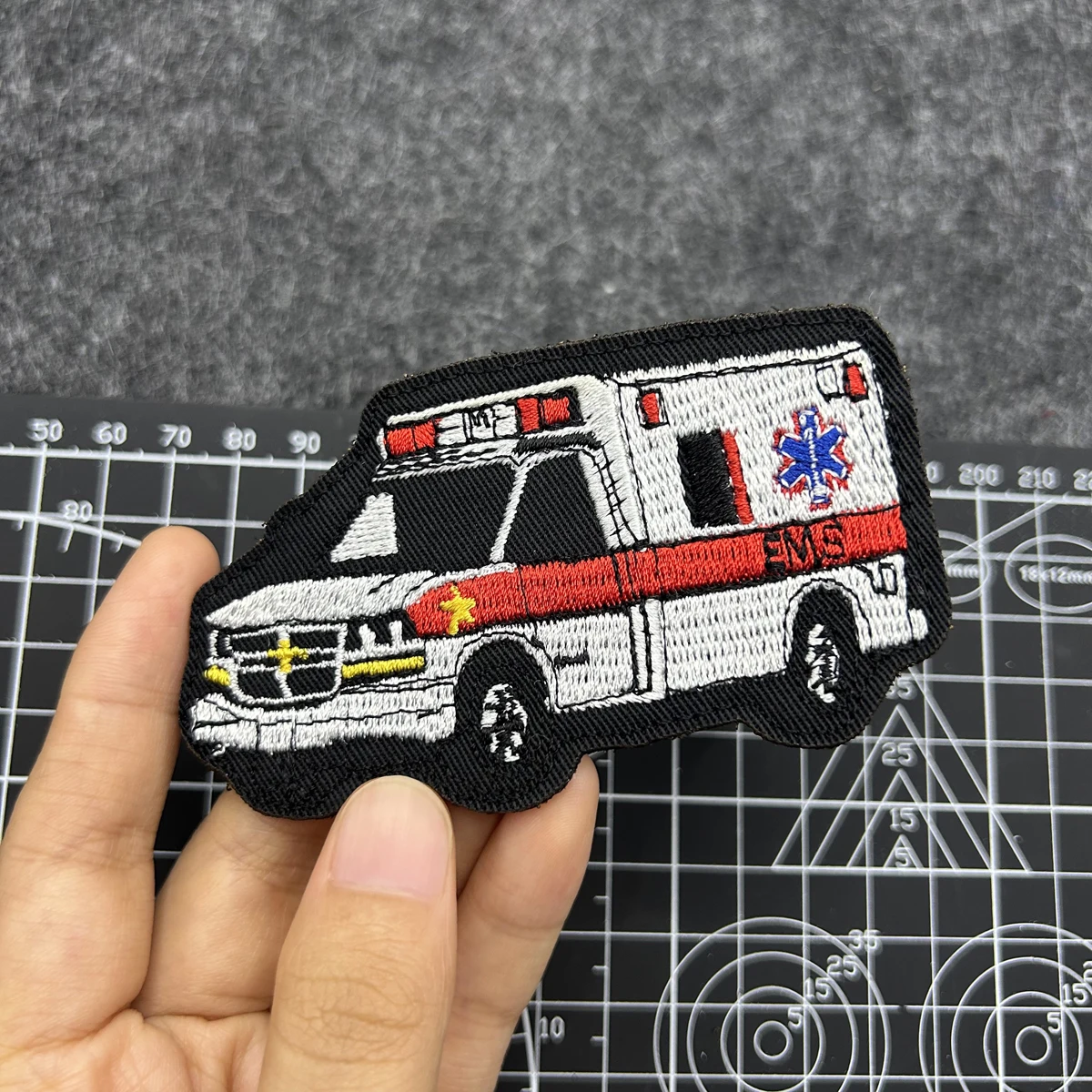 Tactics EMS Ambulance Embroidered Patch Hook and Loop Fasteners Paramedic Morale Badge for DIY, Hat, Backpack, Jacket