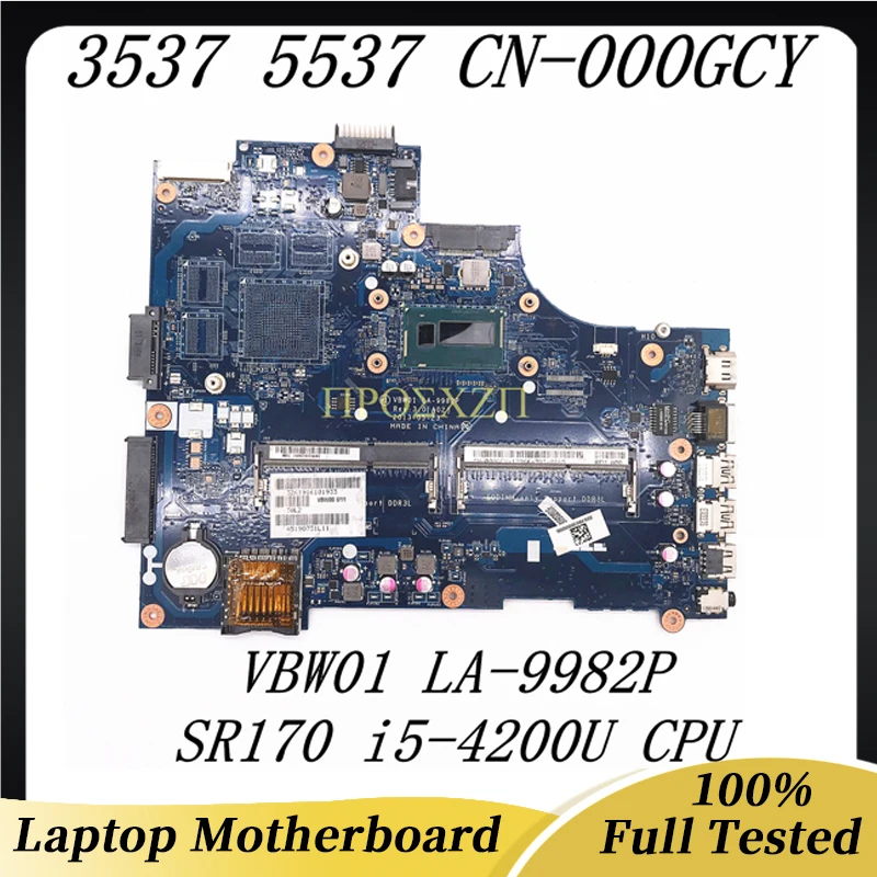 VBW01 LA-9982P For Dell Inspiron 15R 5537 3537 Laptop Motherboard