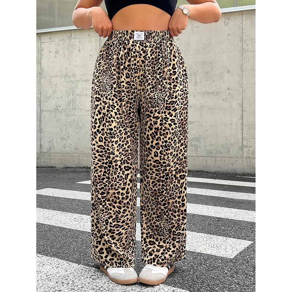 Retro Trendy Losse Rechte Pijpen Casual Broek Vrouwen Zomer Wijde Pijpen Loose Fit Veelzijdige Lange Broek Comfortabel Faionable