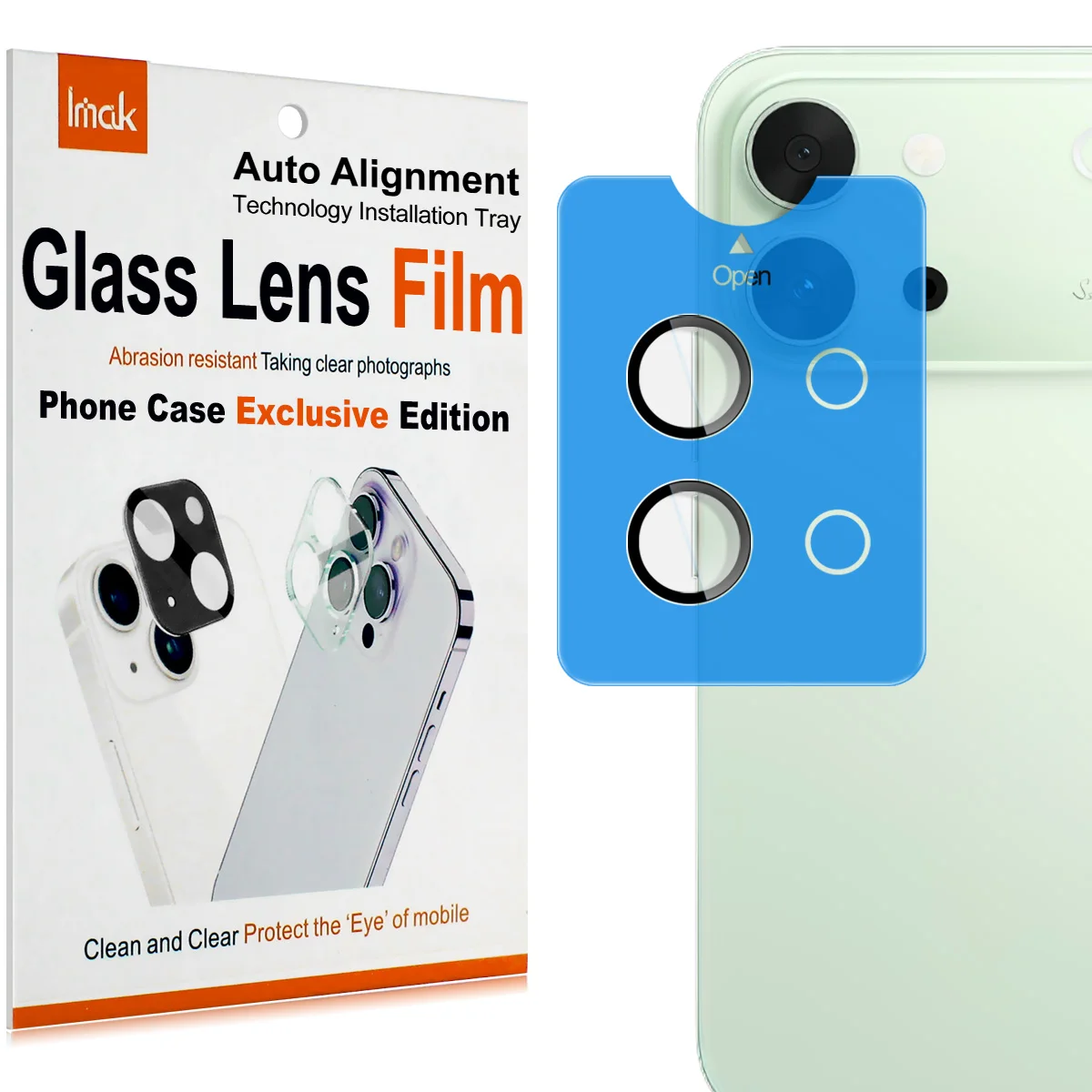 

IMAK Lens Glass For vivo S60 5G Vitality Phone Case Exclusive Camera Film Self-positioning