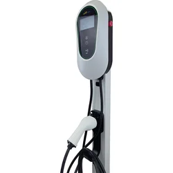 Chargeur de voiture électrique de type 2, écran de véhicule électrique, charge de voiture, support triphasé, 7kW, 32 kW, 64A, 11 kW, 22kW