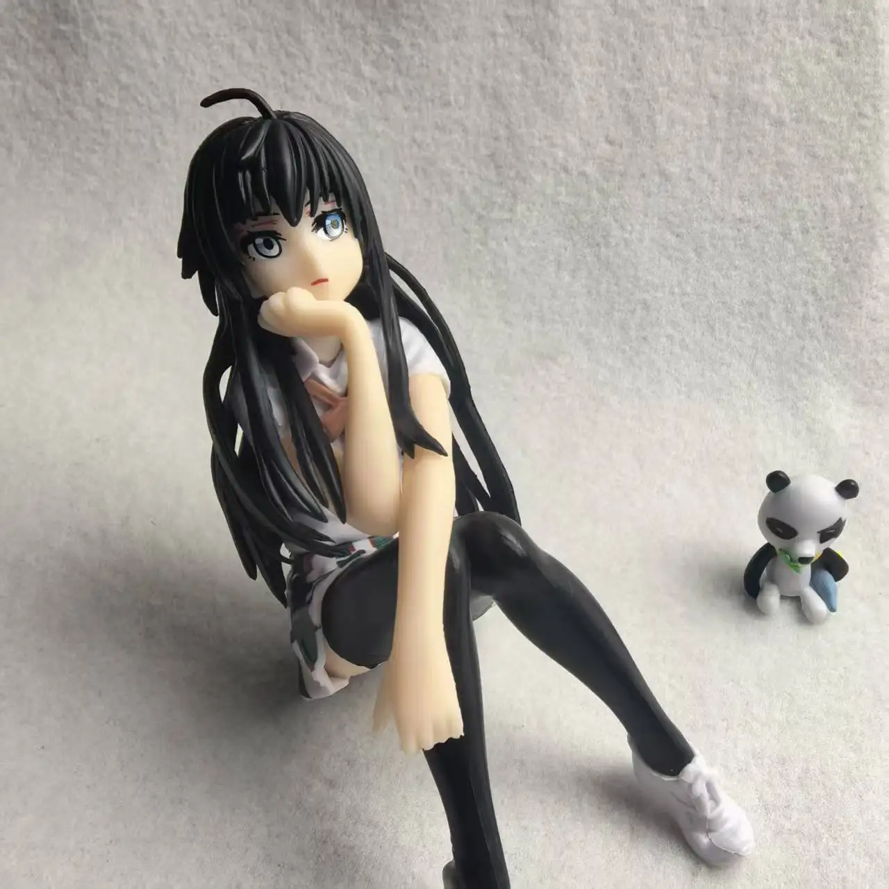 Anime My Teen Romantic Comedy Action Figure Luffy Yukinoshita Yukino Sitting Car Decoration PVC Collect Model Dolls Toys Gift