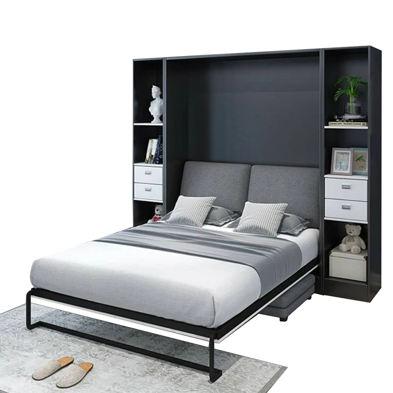 Invisible Bed Sofa Integrated Wall Bed Space-Saving Murphy Bed Invisible Bed Wardrobe Integrated Electric Sofa Invisible Bed