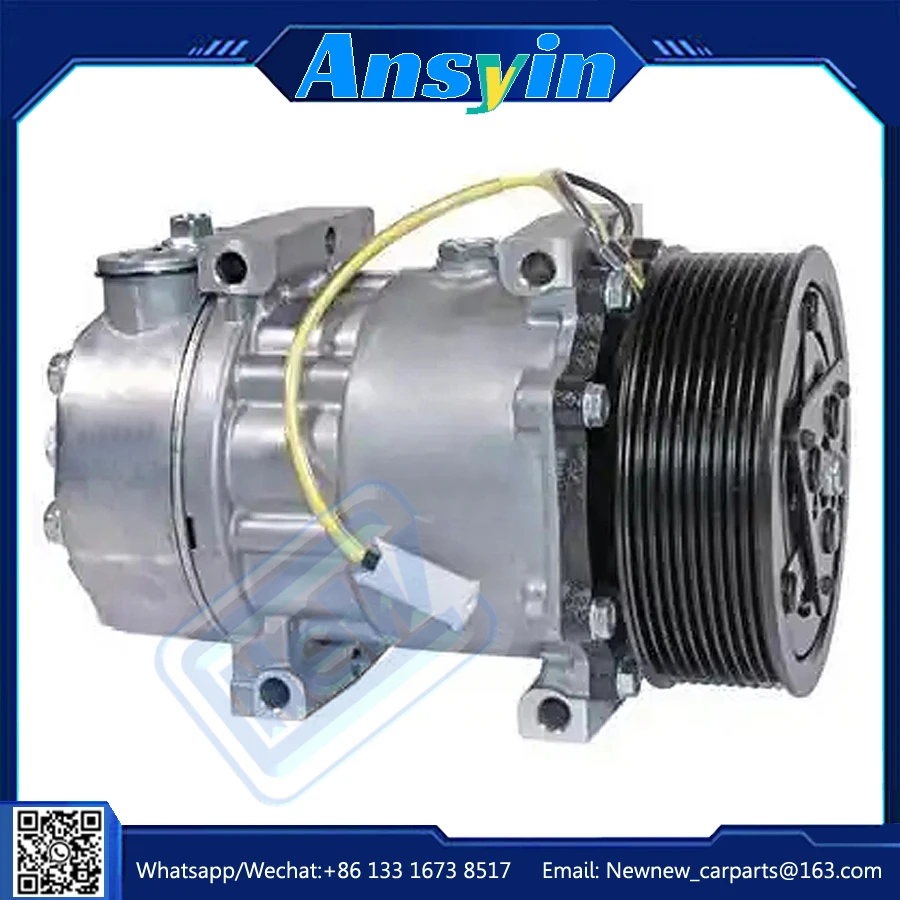 

Компрессор кондиционера переменного тока SD7H15 для дизельного двигателя RENAULT TRUCKS VOLVO FE II TAD570VE 85020459 82436934 24В