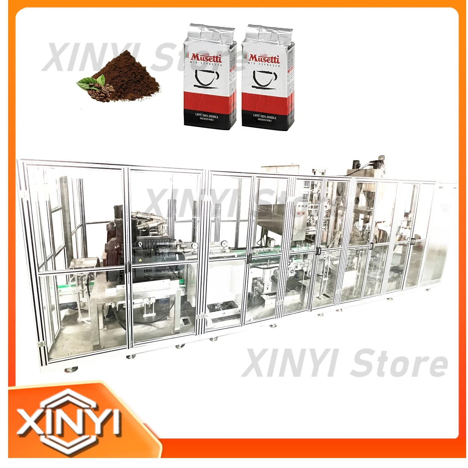 Automatic Coffee Vacuum Weighing Filling Sealing Packing Machine for Coffee Packaging Equipment for Food Processing Machinery
