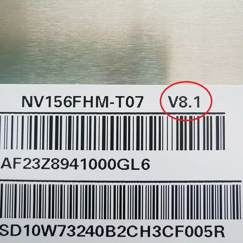 NV156FHM-T07 V8.1 V8.4 NV156FHM T07 15.6 Inch Touch Screen Laptop LCD Display Matrix 1920x1080 FHD IPS 40 pins
