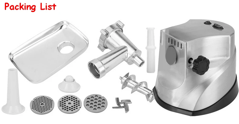 Бытовая мясорубка, коммерческая электрическая многофункциональная клизма из нержавеющей стали, витая мясорубка для чеснока и мяса