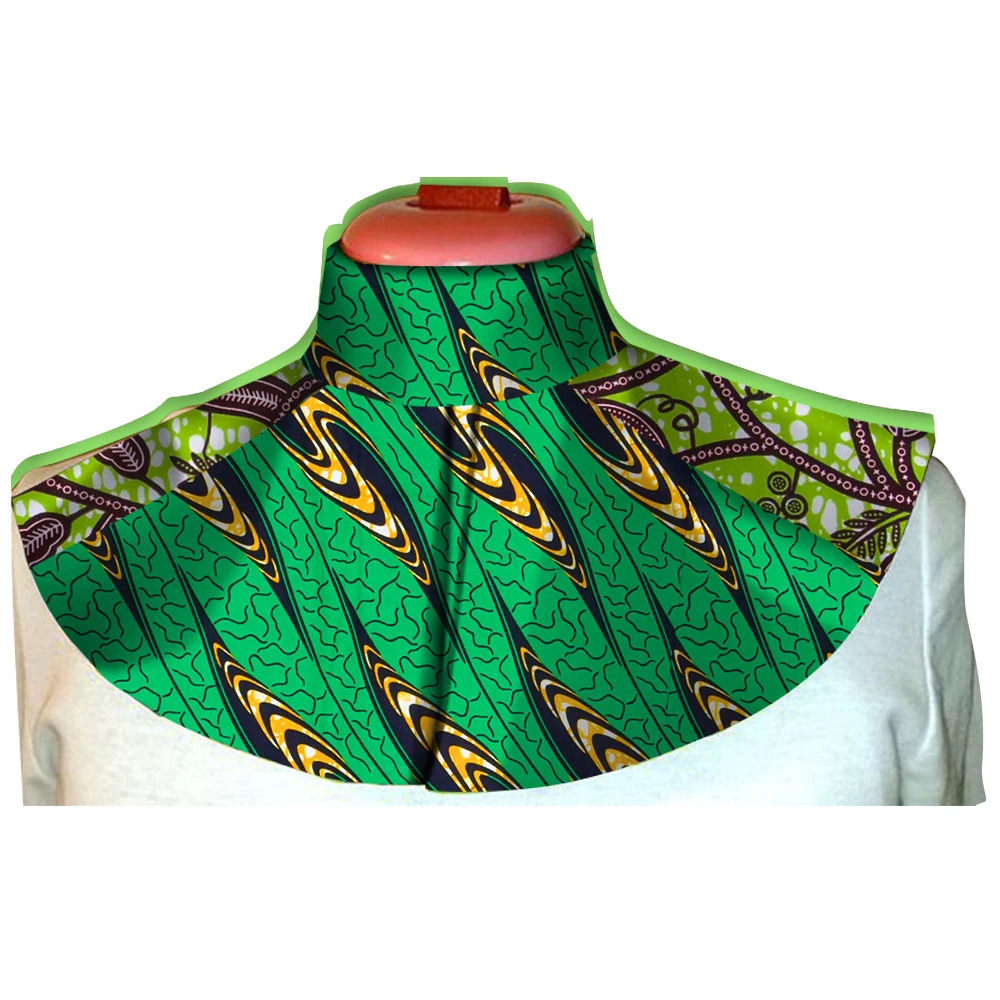 Afripride African Ankara Chokers Necklaces African Print Fabric False Collar Colorful Detachable Collar Handmade Jewelry WYB249