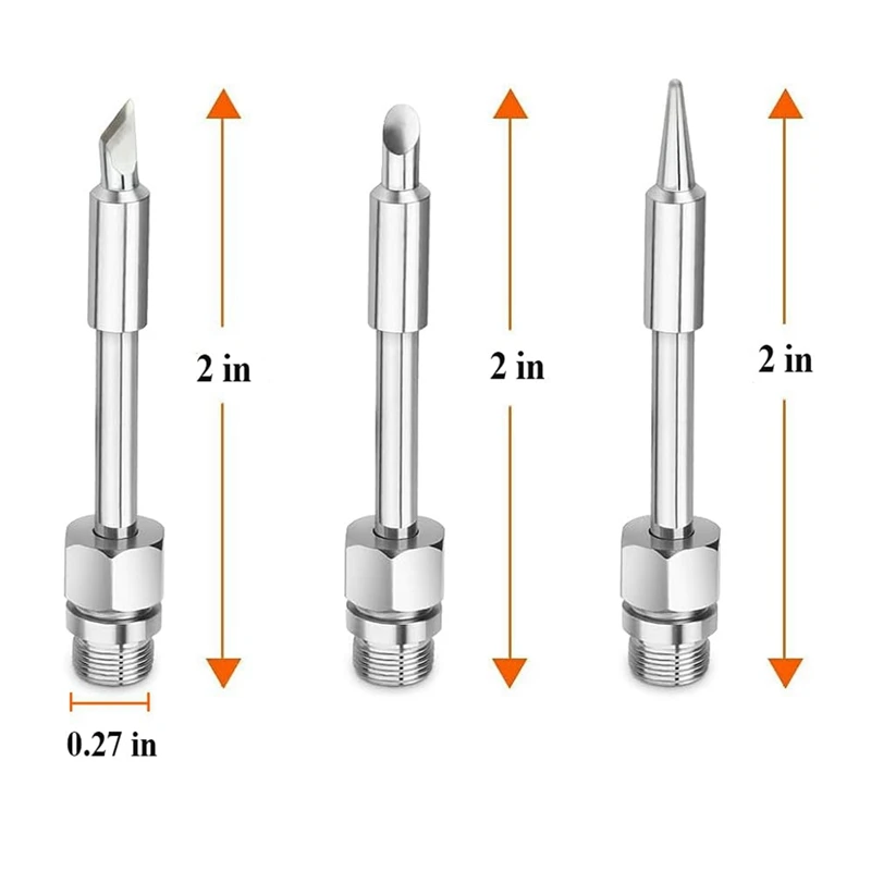 Kit de réparation de fer à souder électrique USB, pointes de fer à souder USB, ensemble d'outils de soudage, 8W, 3 pièces