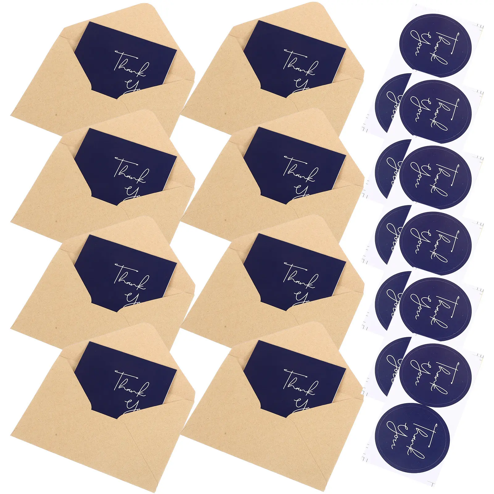 

10 Sets Thank You Cards Bulk Foldable Greeting Cards with Gratitude for Teachers Graduation Wedding Special