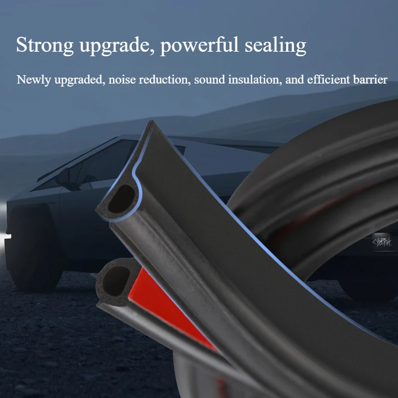 For Tesla Cybertruck 2025 Door Seal Soundproof Kit Full Car Door Sill Sealing Strip Rubber Weather Draft Seal Strip Accessories view 3