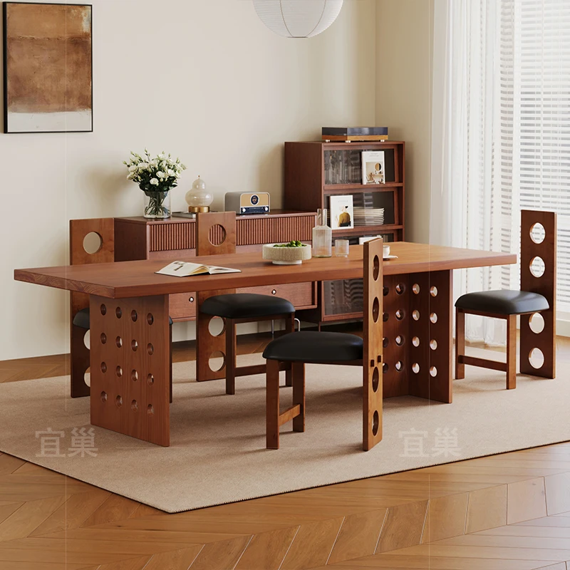 

Unique Design Dining Table Decorations Center Wood Luxury Dining Table Coffee Living Room Modern Mesa De Jantar Furniture Home