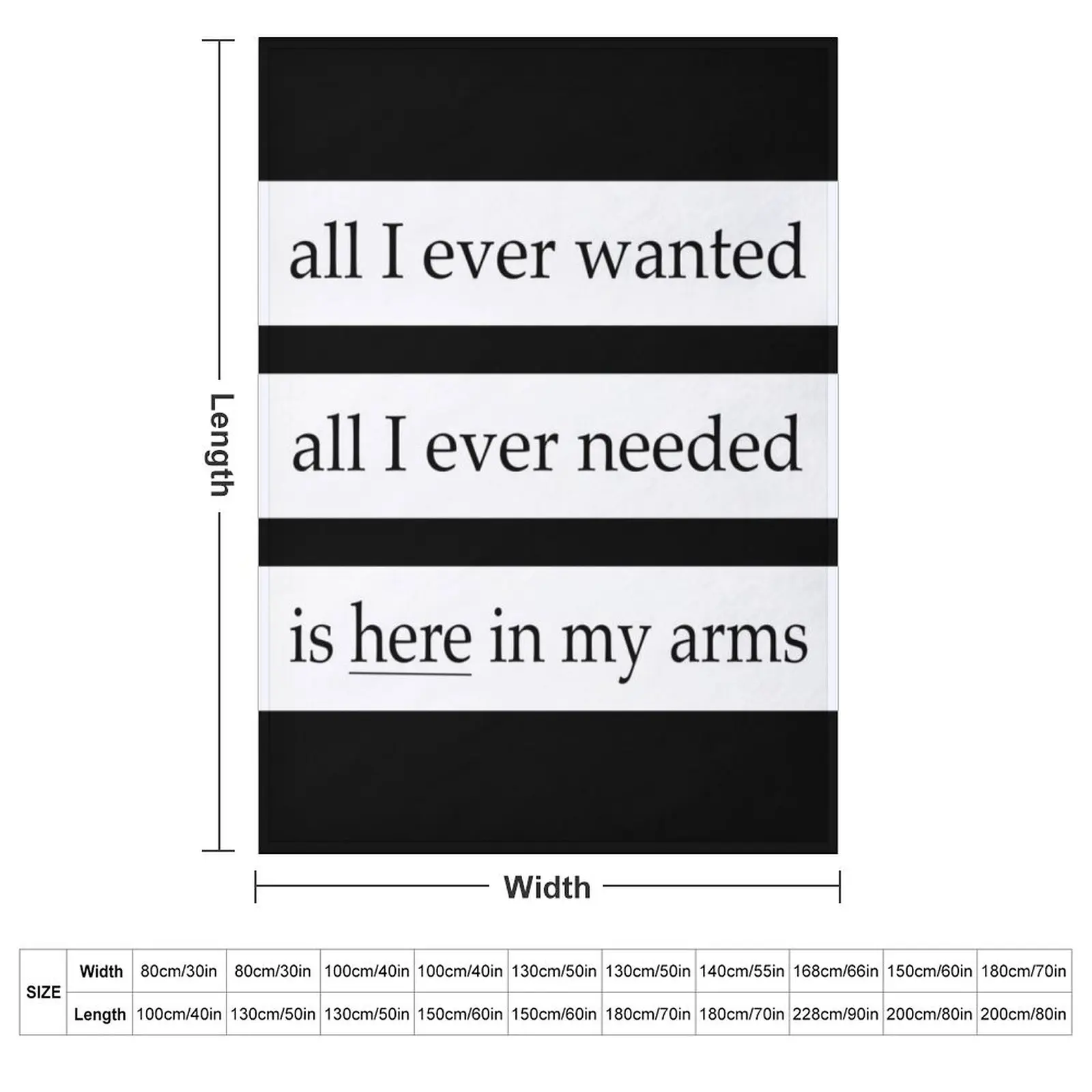 All I Ever Wanted - Depeche Mode Throw Blanket couch cozy soft plush fuzzy picnic outdoor blanket