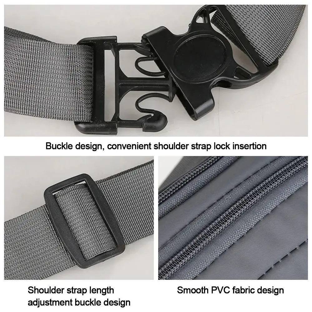 

Multifunction Nylon Men Waist Bag Waterproof Large-capacity Sports Mobile Phone Bag Outdoor Travel Anti-theft Chest Bag