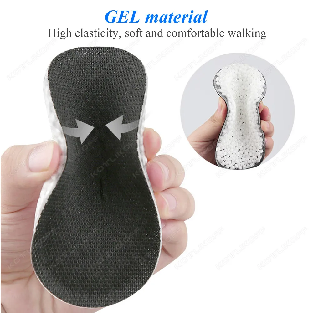 Height Increase Insoles For Men/Women 1.5-3.5 CM UP Invisiable Heel Insert Sports Shoes Pad Shock Absorption Foot Pad Unisex