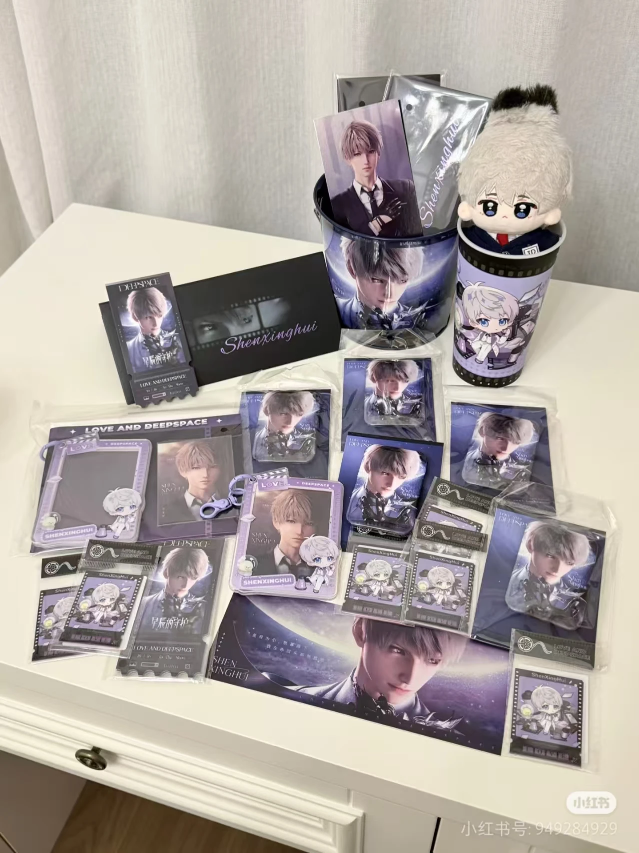 

In Stock Official Collab Love and Deepspace X WANDA FILM Xavier Popcorn Bucket Plastic Cup Acrylic Pendant Badge Laser Ticket