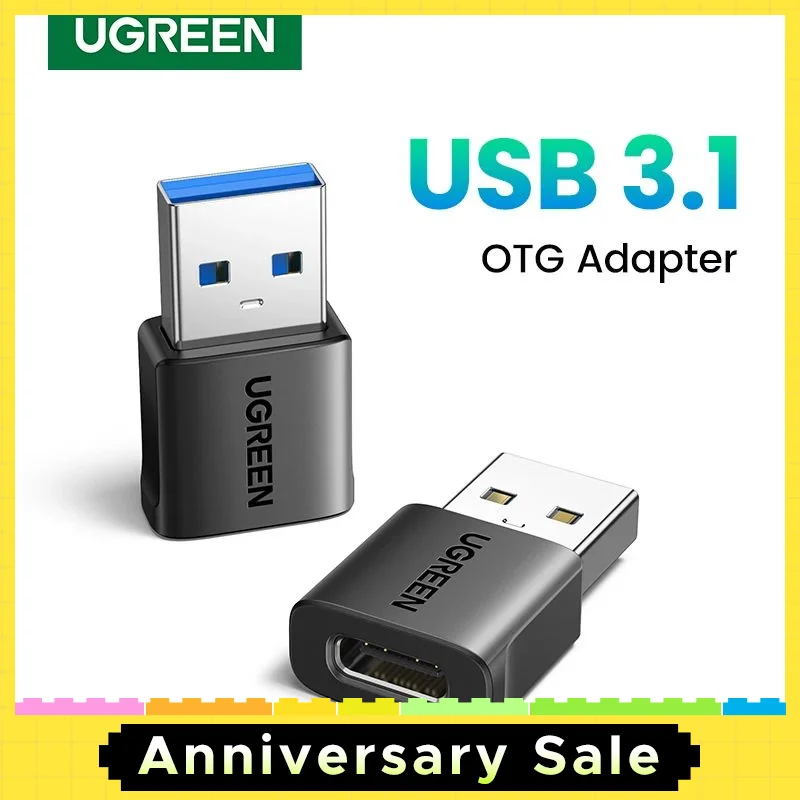 UGREEN USB 3.1 Type C OTG Adapter USB A Male to USB C Female Cable Converters For Macbook Samsung S10 Huawei USB To Type-c OTG