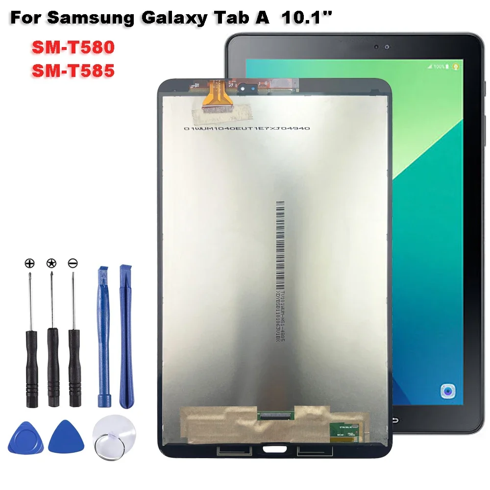 

New For Samsung Galaxy Tab A SM-T580 SM-T585 T580 T585 10.1'' LCD Display Touch Screen Digitizer Glass Assembly Repair