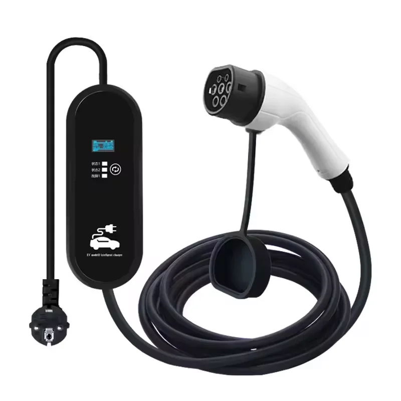 

Hot Sale Portable 3.5kw 16A AC Electric Car Charger Type 2 Fast Vehicle Charging Stations With 7kw Output Power New Condition