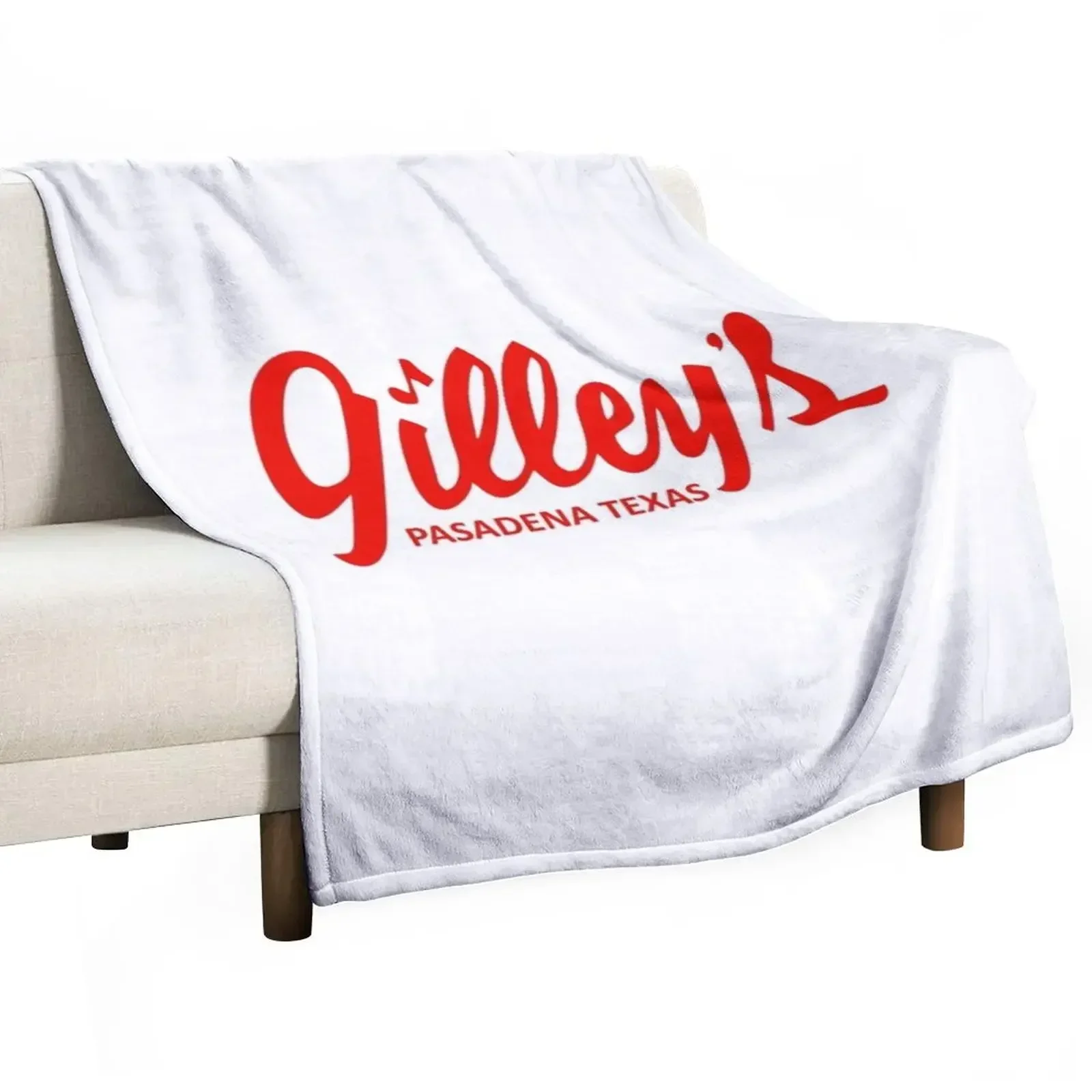 Funny Gilley's Design (Red Version) Throw Blanket Wrinkle Resistant Lightweight Blanket