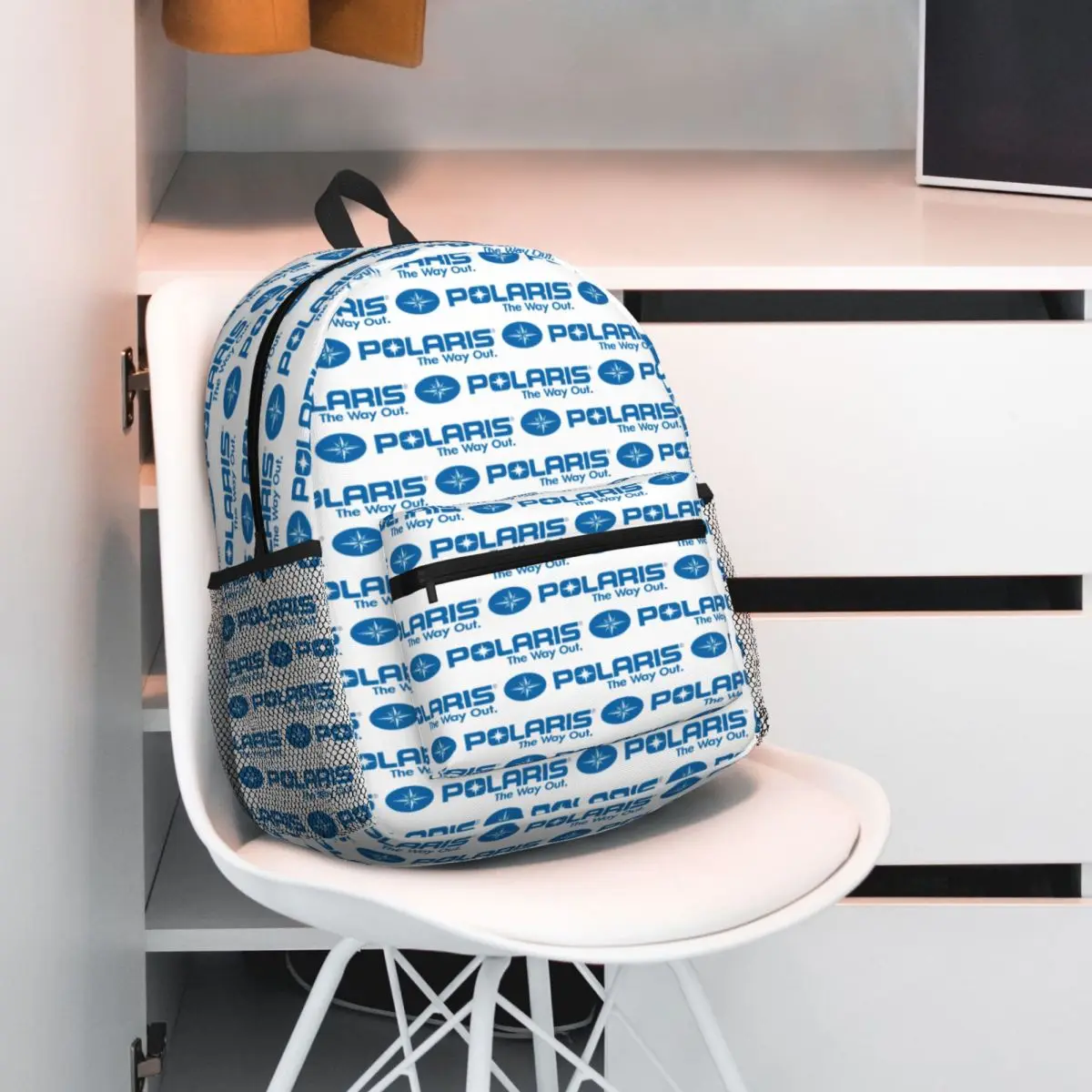 Polaris Logo Student Backpack School Bag Hiking Travel Daypack for Boys Girls Bookbag Shoulder Bags