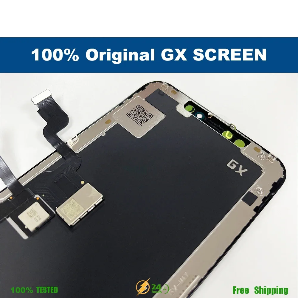 GX OLED For iPhone X XS XsMax 11 12ProMAX LCD Display Touch Screen Digitizer Assembly Tested Replacement True tone No Dead Pixel