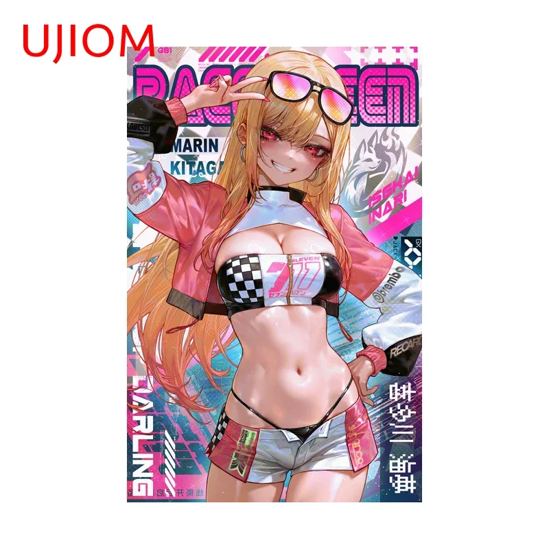 UJIOM Poster Design Trendy Marin Kitagawa Wall Sticker Amusing Personality Waterproof Graphics Decal DIY Decoration Chambre