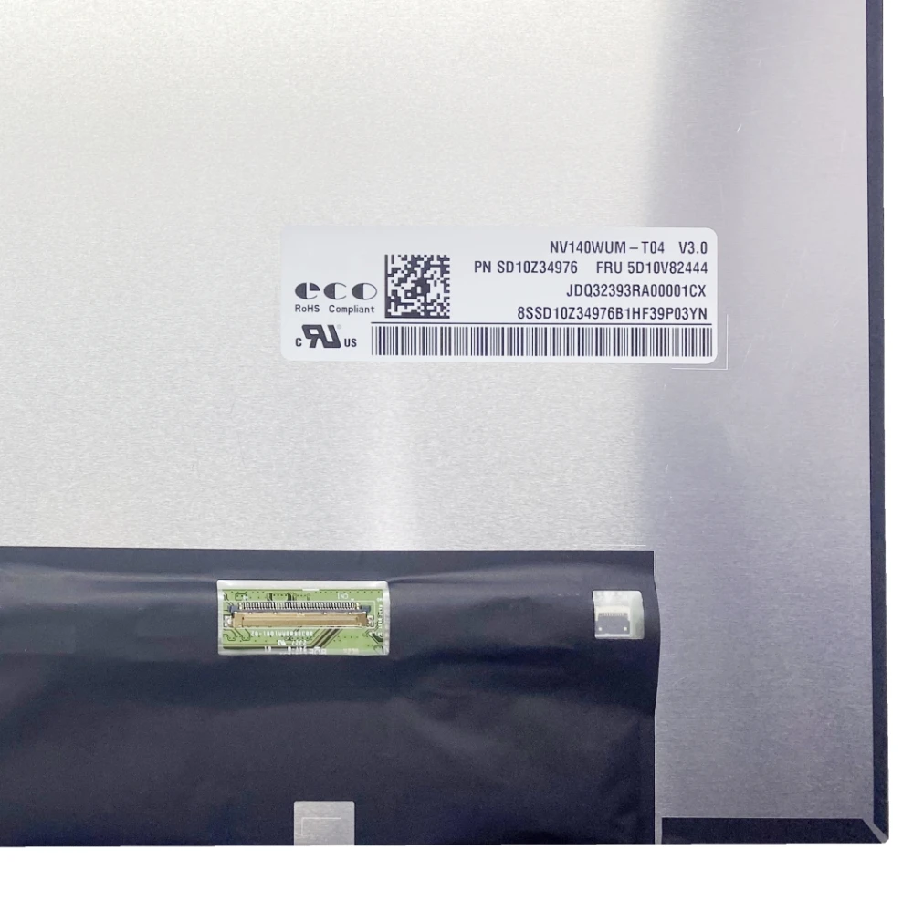 

NV140WUM-T04 14 inch IPS 1920x1200 40 pins Laptop LCD screen Replacement Display Panel Matrix