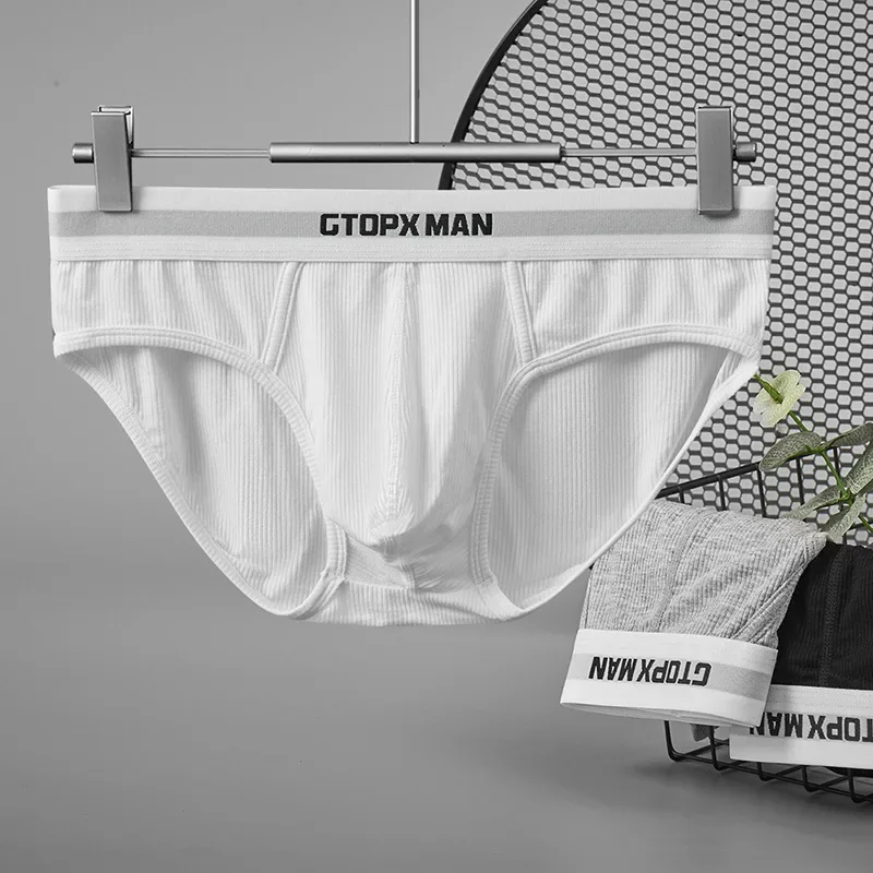 3 paczki letnia jednowarstwowa bielizna męska figi z niskim stanem dla mężczyzn elastyczne majtki Comfort Fit Ropa Interior Hombre