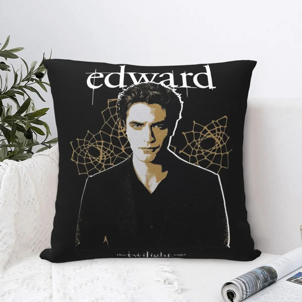 Robert Pattinson Edward Pillowcase Printed Cushion Cover Decorations The Twilight Saga Pillow Case Cover Home Square 40*40cm