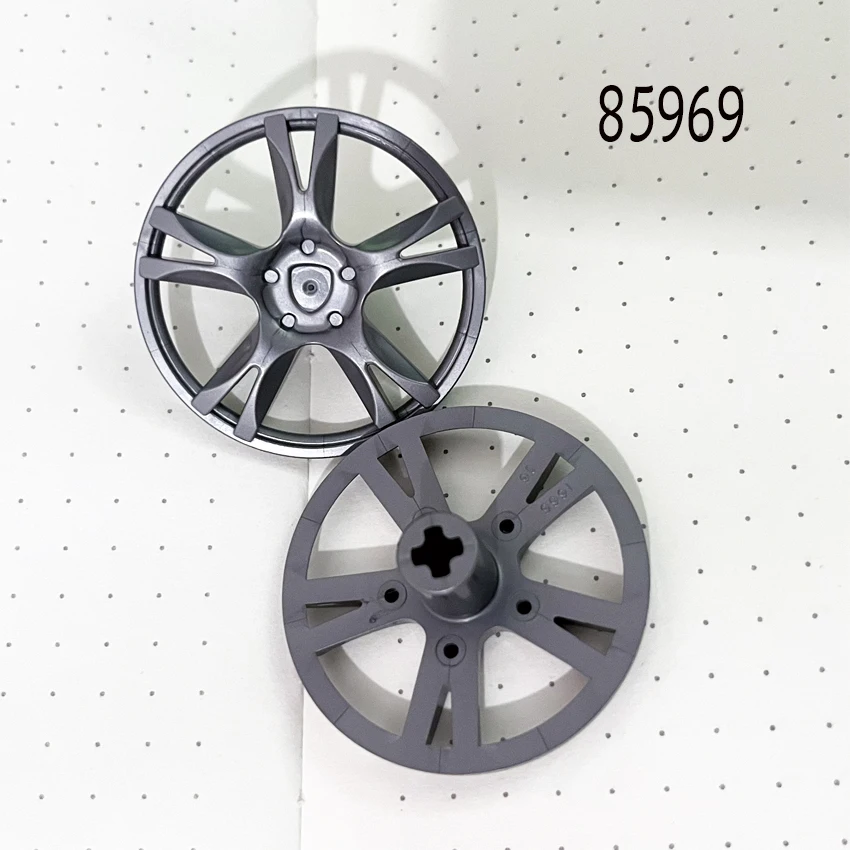 Aquaryta Technological Building Blocks MOC-56145 Wheel Hub Tires 44309 Toy DIY Car Truck Wheel  Covers Compatible with 85969