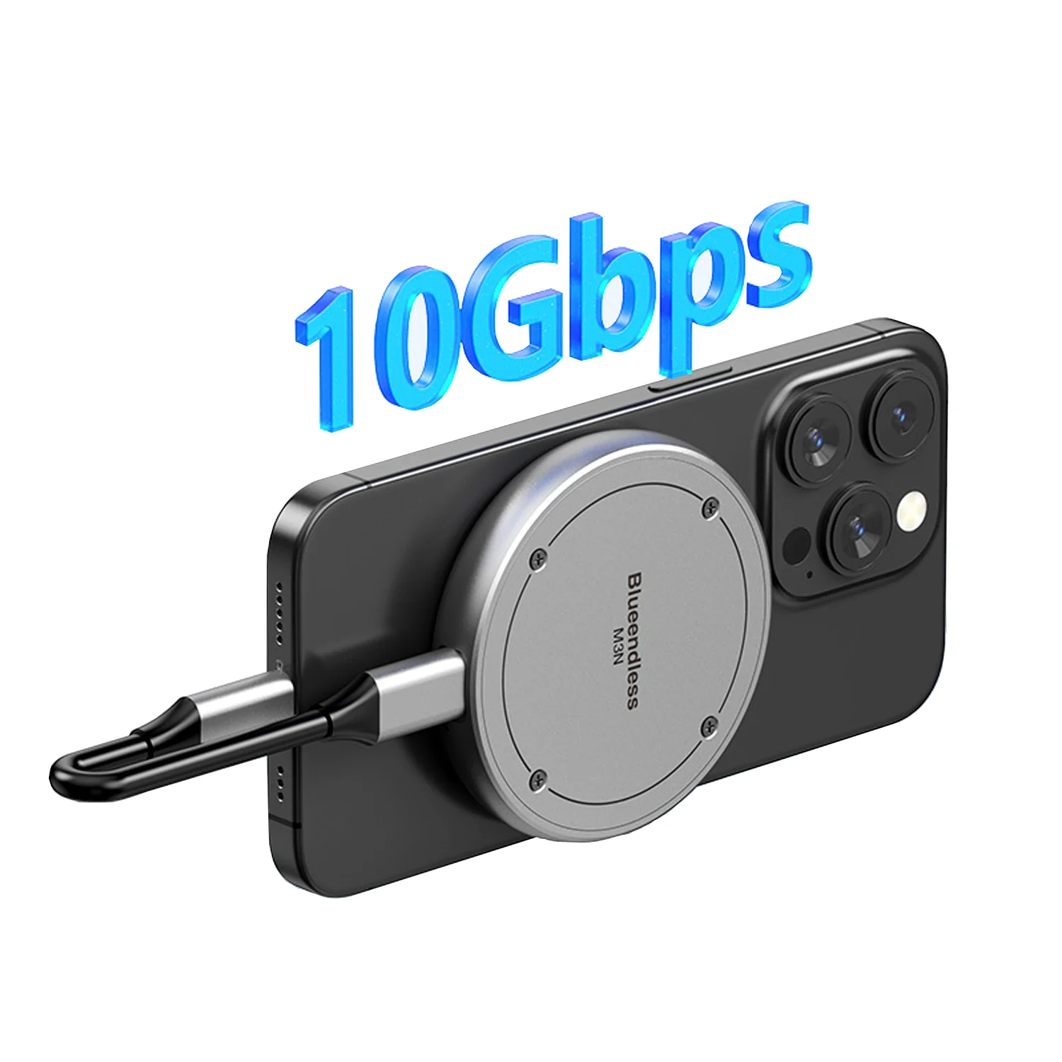 

Магнитный M.2 2230 2242 NVMe SSD Enclosure Magsafe SSD Case USB C 3.2 Gen2 для iPhone ipad Pro Xbox PS5 Steam Deck Computer