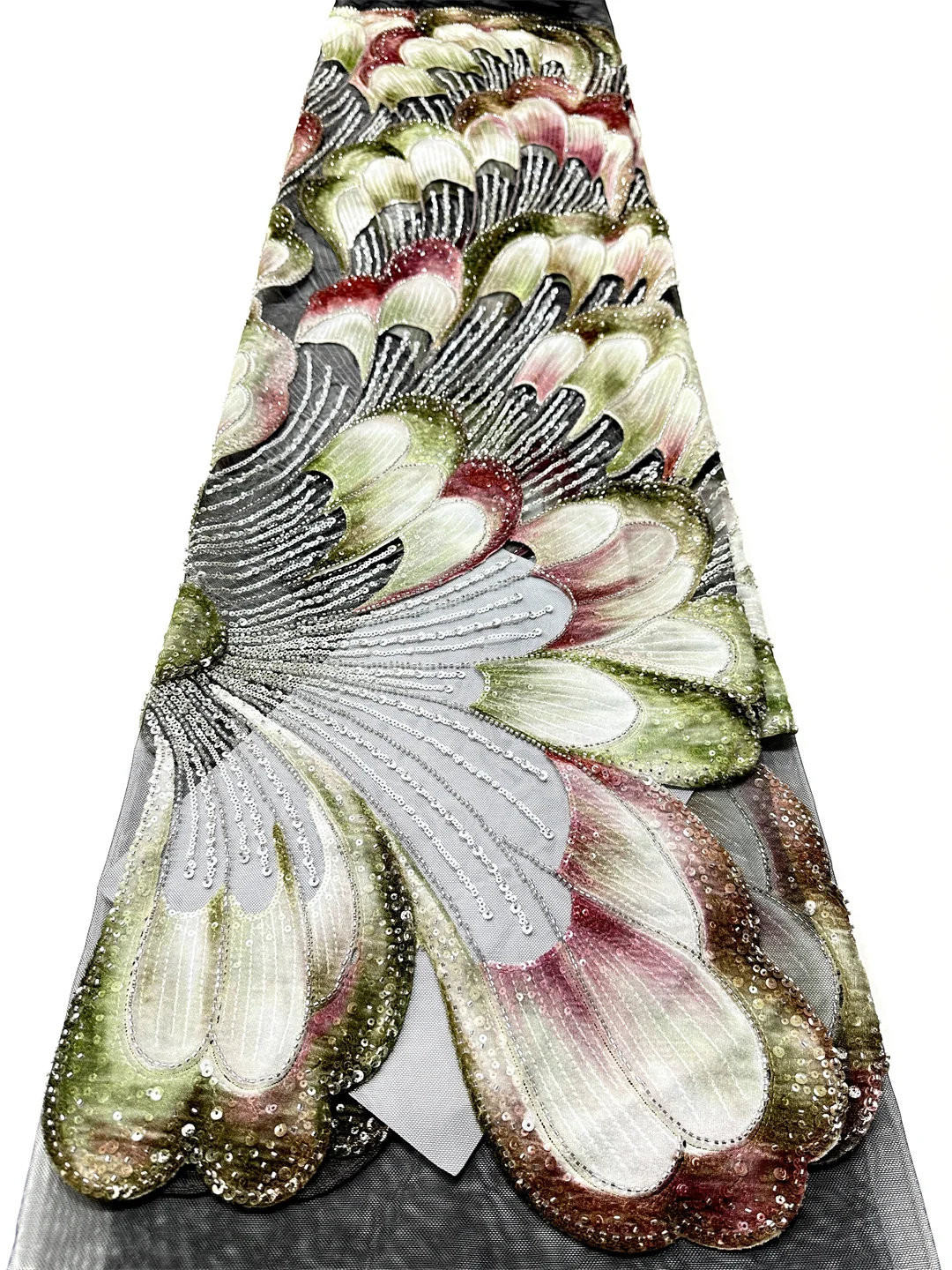 

Тюлевая кружевная ткань с бисером и пайетками, хит продаж, новинка 2026 года, африканское, нигерийское, французское, для высококачественных свадебных и вечерних платьев, для шитья платьев невесты