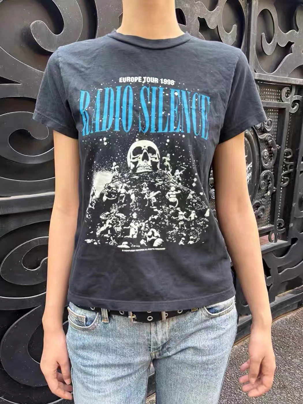 

Футболка женская с графическим принтом, х/б, с коротким рукавом