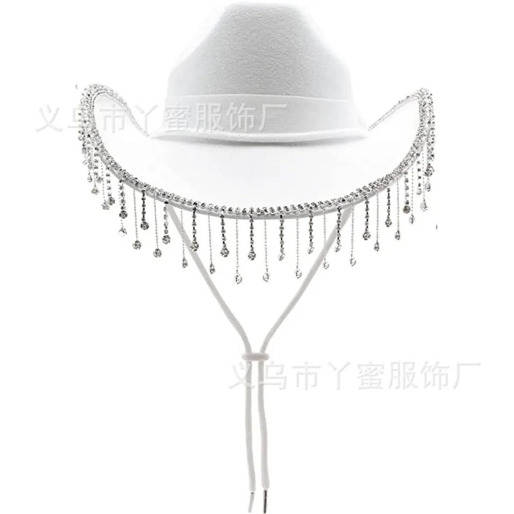 Black Water Diamond Fringe Cowboy Hat Black Diamond Fringe Scarf Cowboy Hat