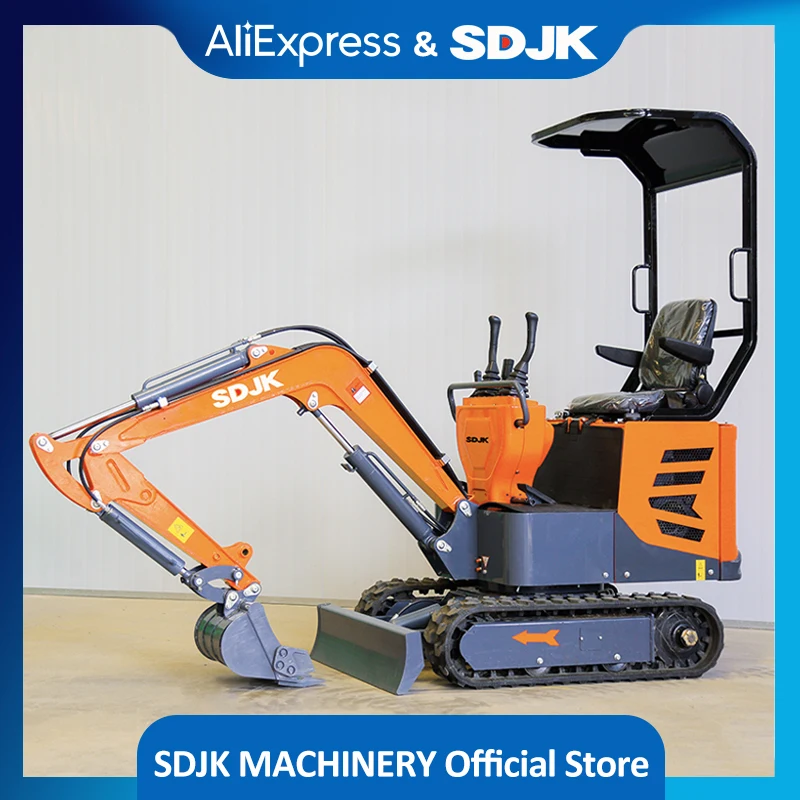 China SDJK Small Digger Wholesale Micro Compact Mini Excavator 1 Ton Prices for Sale with EPA/CE/Euro 5