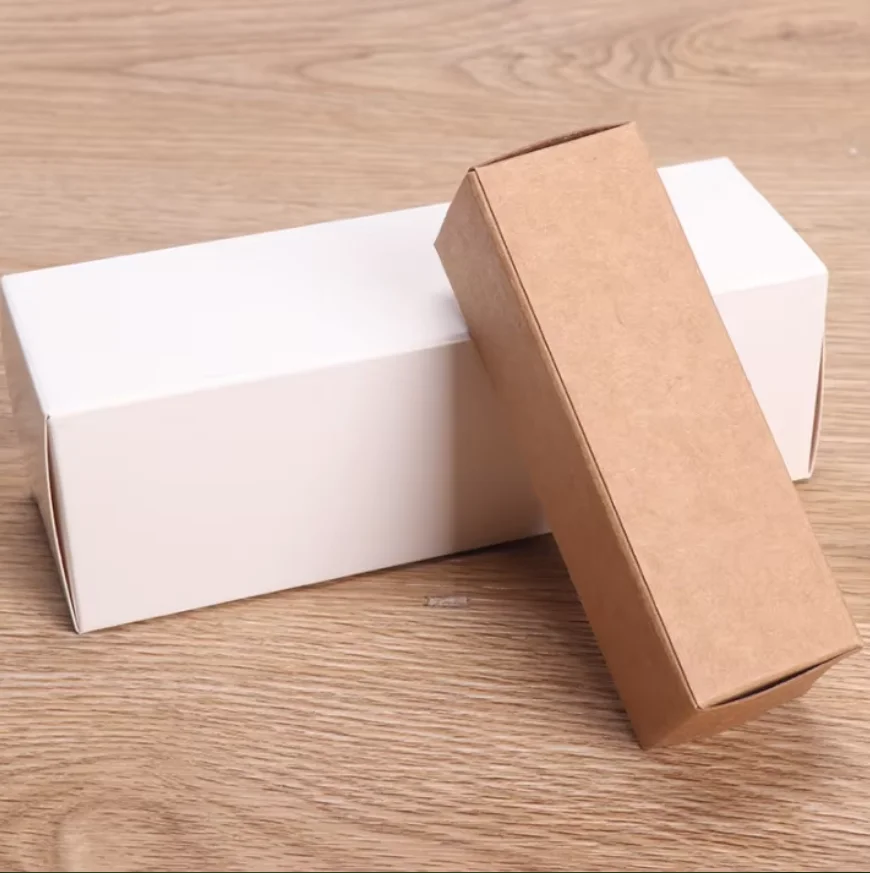 

100pcs/lot 10ML to 100Ml Rubber Head Dropper Essential Oil Bottle Packaging Box Cosmetics Kraft Carton White Box Black Box