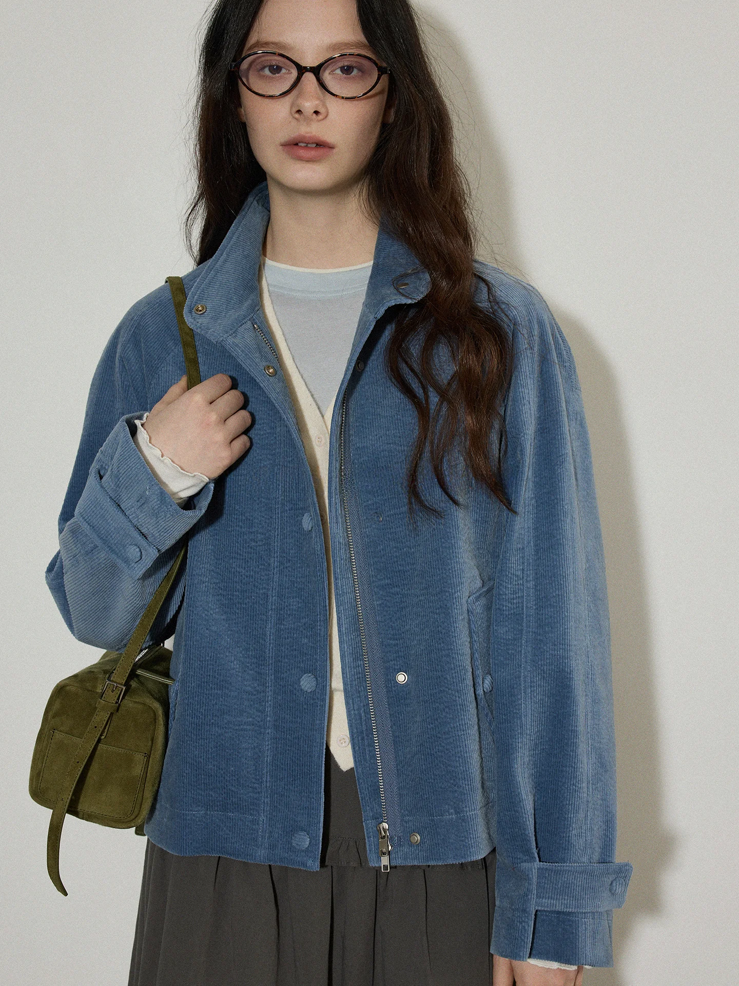 

Женская весенняя новинка: универсальный топ свободного кроя в стиле лофи из винтажного вельвета, с вставками, для повседневной носки