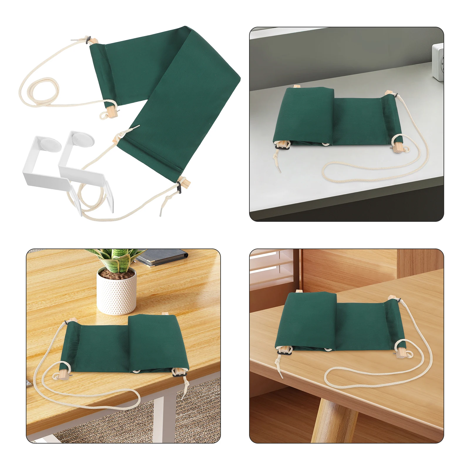 

Foot Hammock Ergonomic Feet Support under Desk Hanging Swing Fabric Rest Office Portable High Capacity Leg Rest